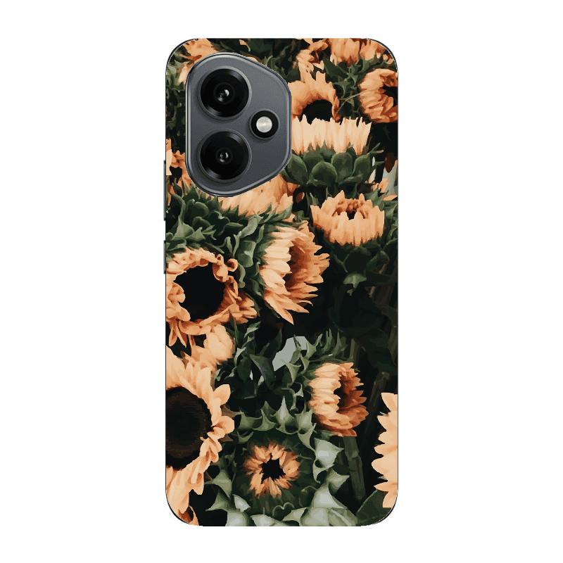 Honor Magic 400 Sunflowers Transparent Silicone TPU Θήκη